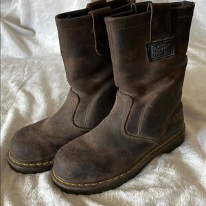Dr. Martens Industrial Steel Toe Brown Leather Men's Boots sz 6